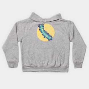 California Map Sunshine Kids Hoodie